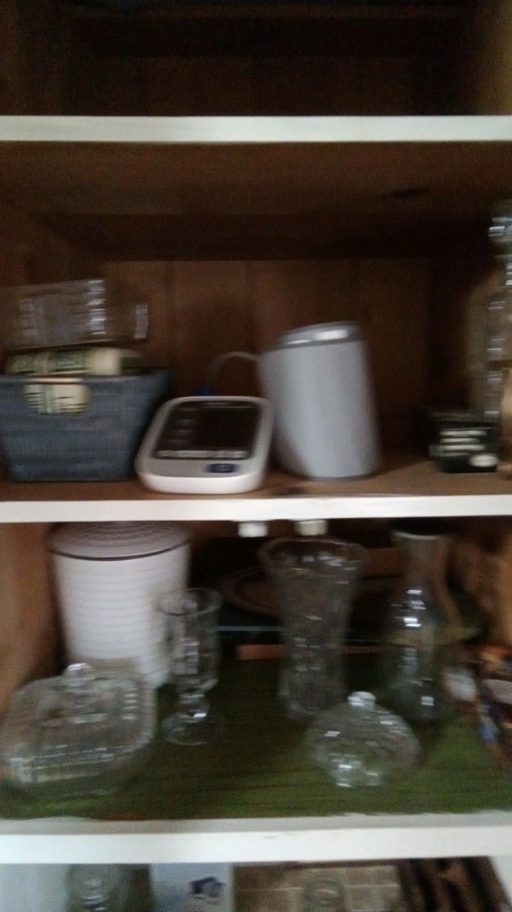 Contents of cabinet, Vases & More