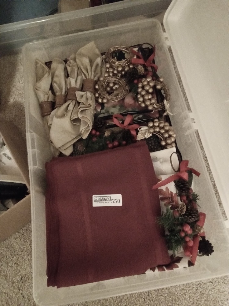 Contents of Closet, Totes & Contents