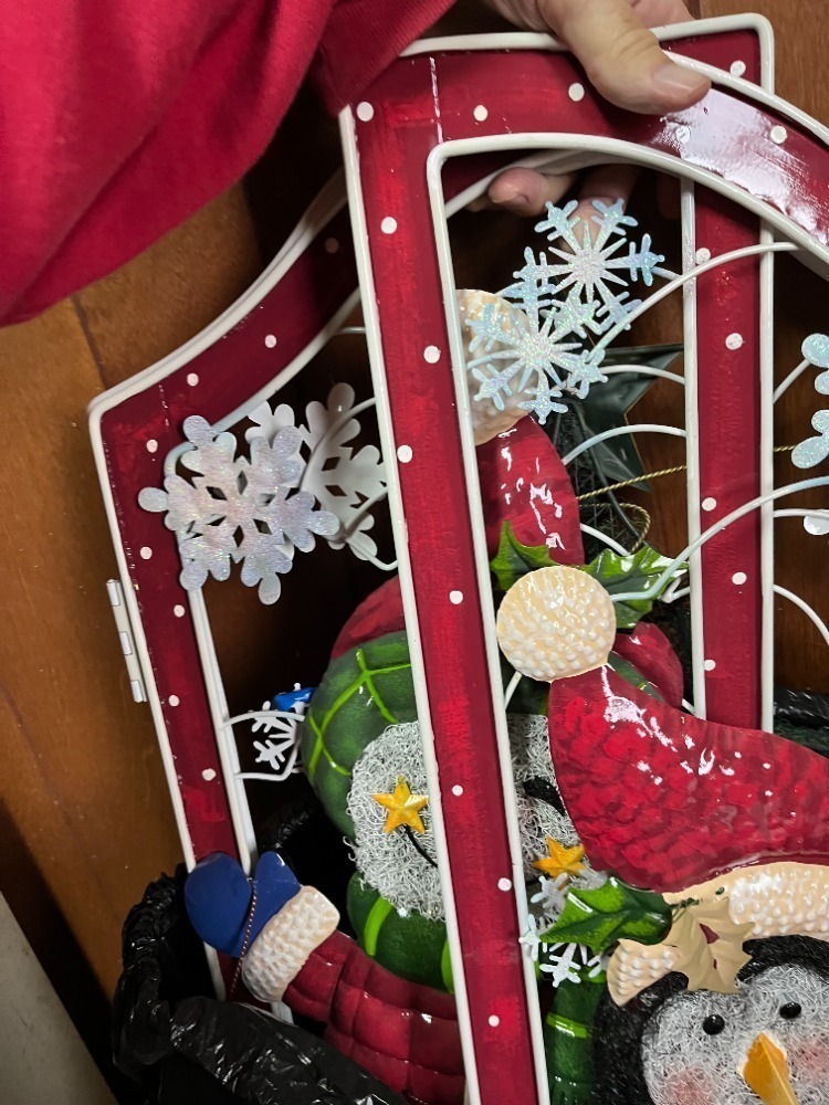Christmas Themed Free Standing Fire Screen