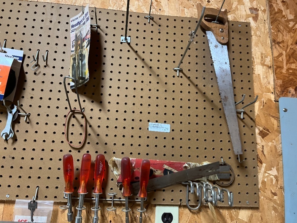 Peg Board & Contents