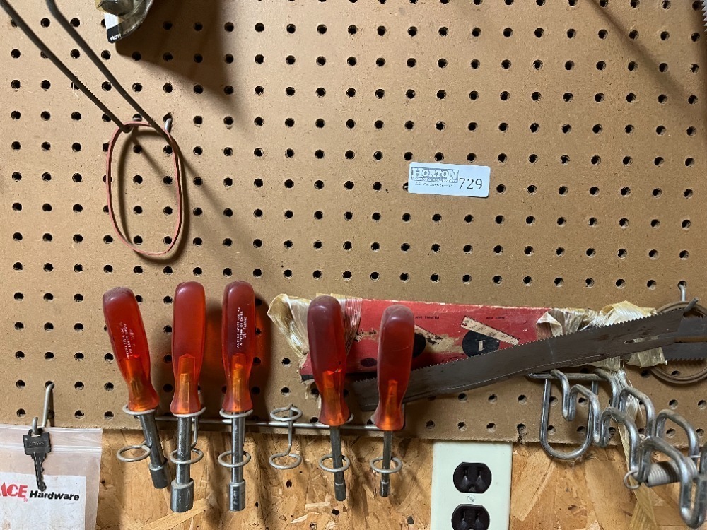 Peg Board & Contents
