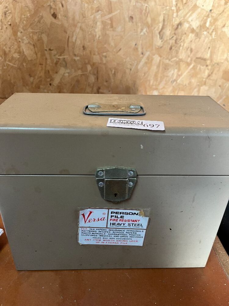 Metal Personal File Storage Box