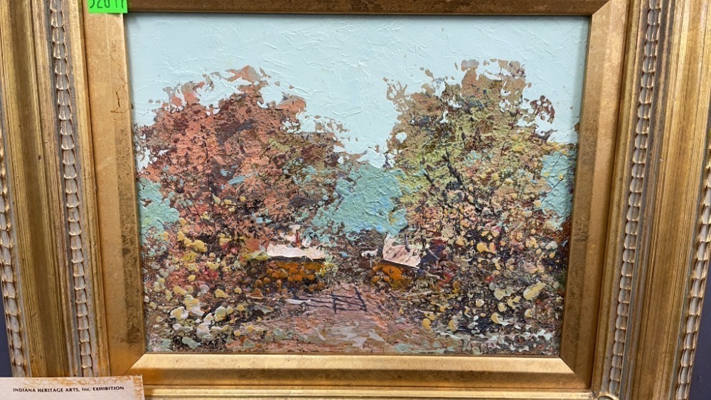 Norval H. Fischuoqt Oil On Board Landscape