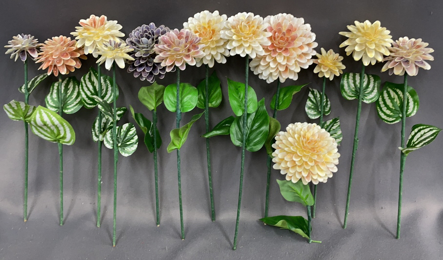 13 Shell Artificial Floral Stems 10.5" Of Tallest