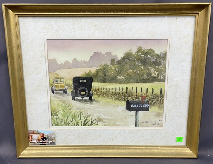 Framed Helen Hart Watercolor Personalized Print