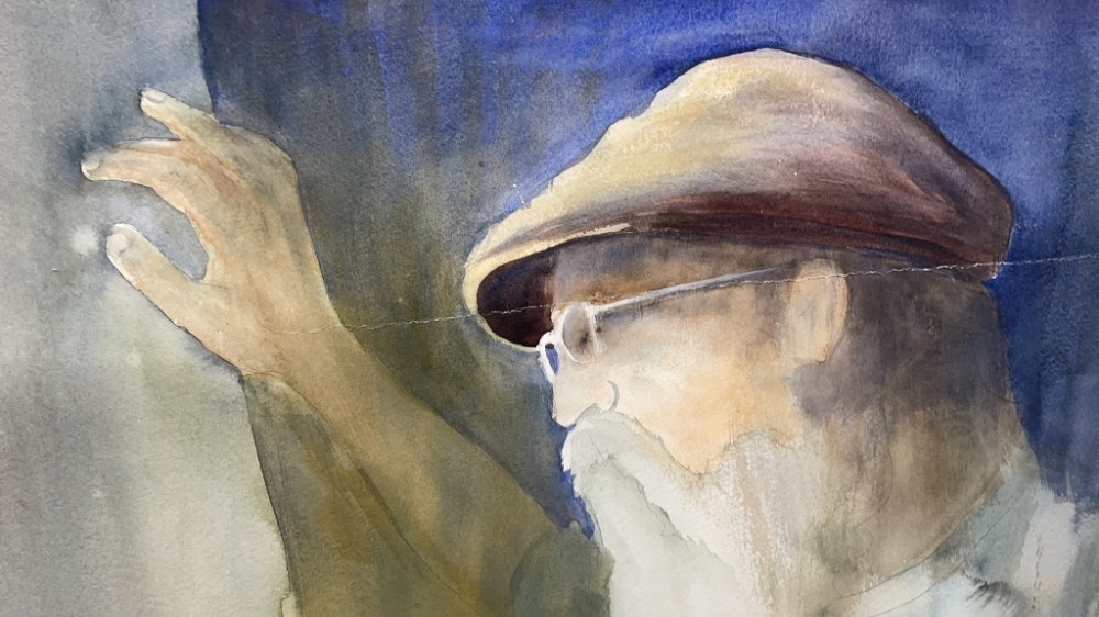 " Old Man Time " Mary Jo Limp Watercolor