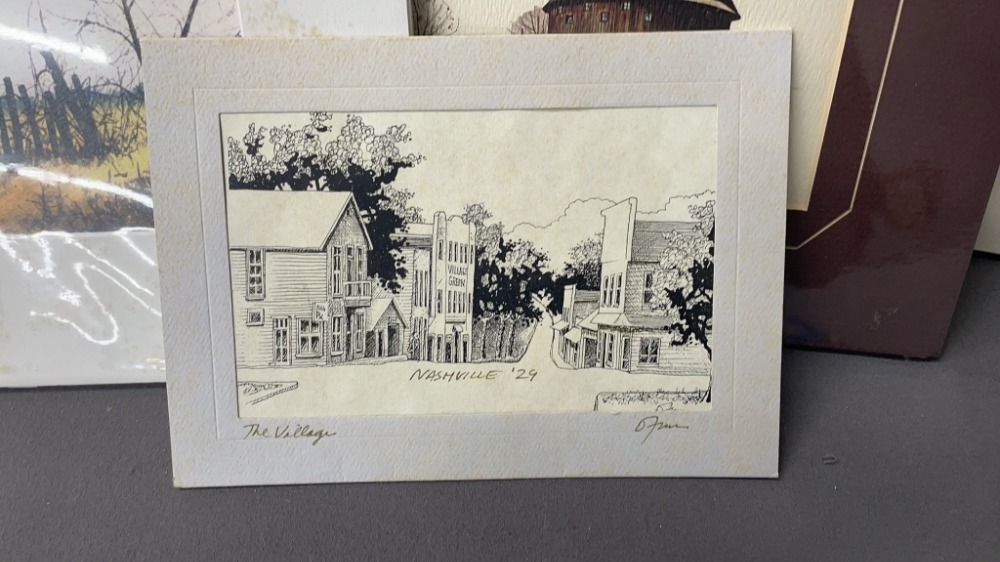11 Signed Matted Art Pieces