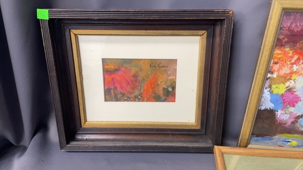 4 Signed Art Pieces, Oil On Canvas, Photograph,