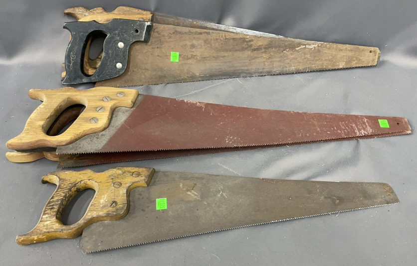 7 Hand Saws, 29" Of Largest