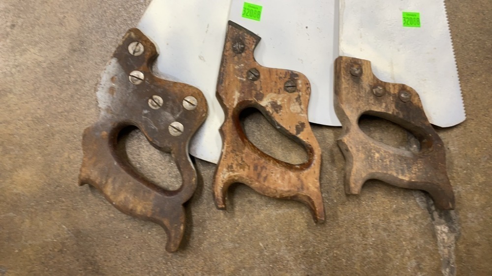 3 Hand Saws, 30" Of Longest