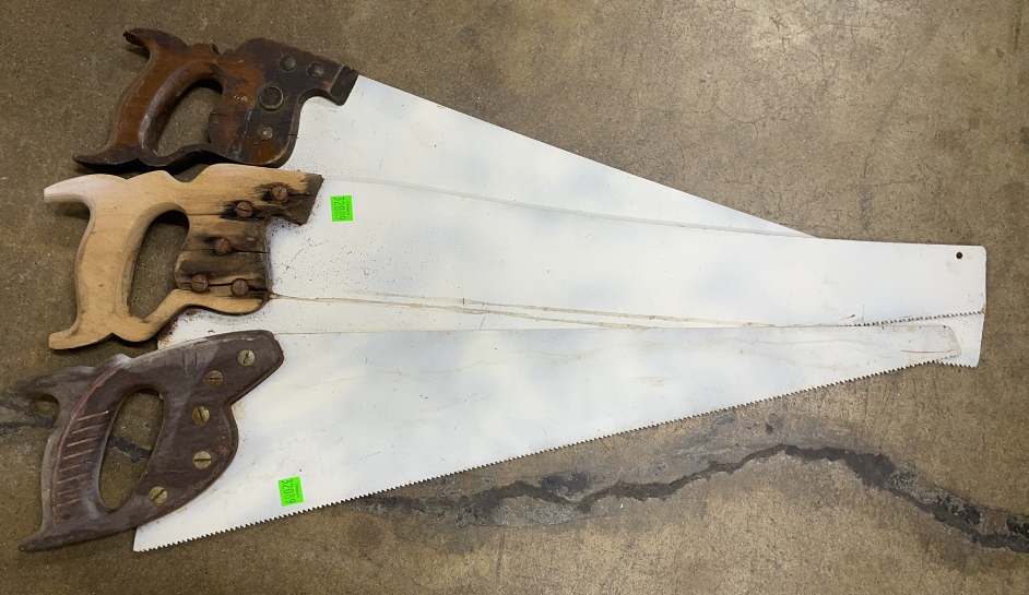 3 Hand Saws, 30" Of Longest