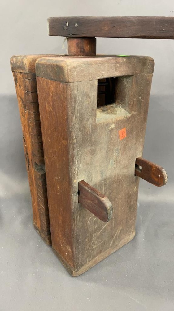 Antique Wooden Hand Crank Separator 24"