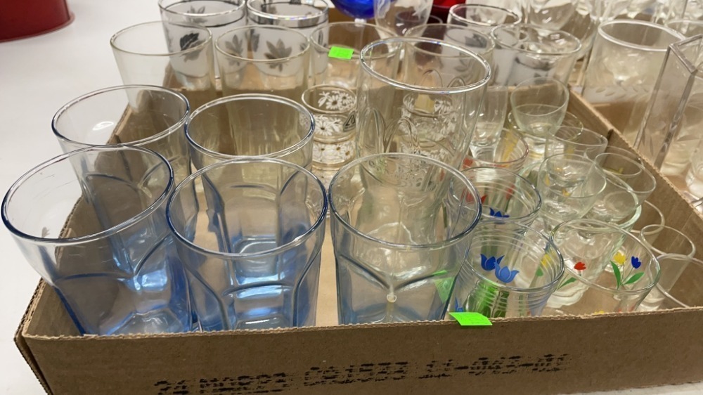 4 Flats Stemware, Ice Bucket, 9.5" Of Tallest