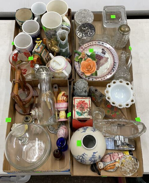 Coffee Mugs, Glassware, Figurines, Misc Decor