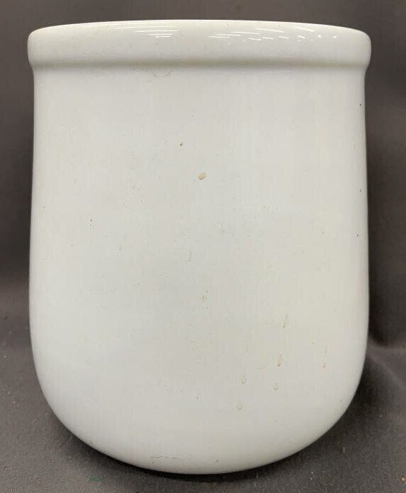 White Stoneware Pot Base 7.5"