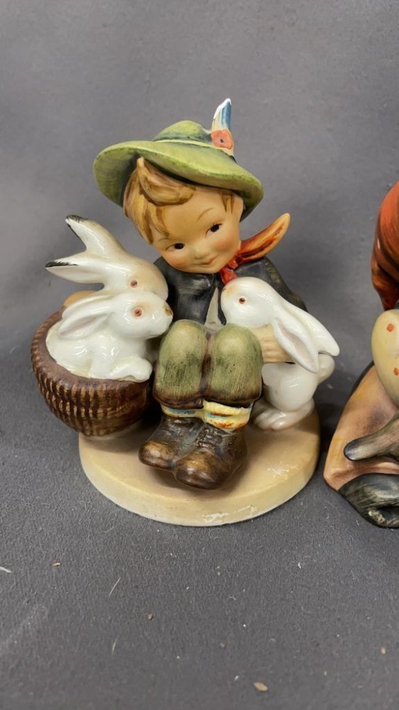 4 Hummel Figurines, 5" Of Tallest