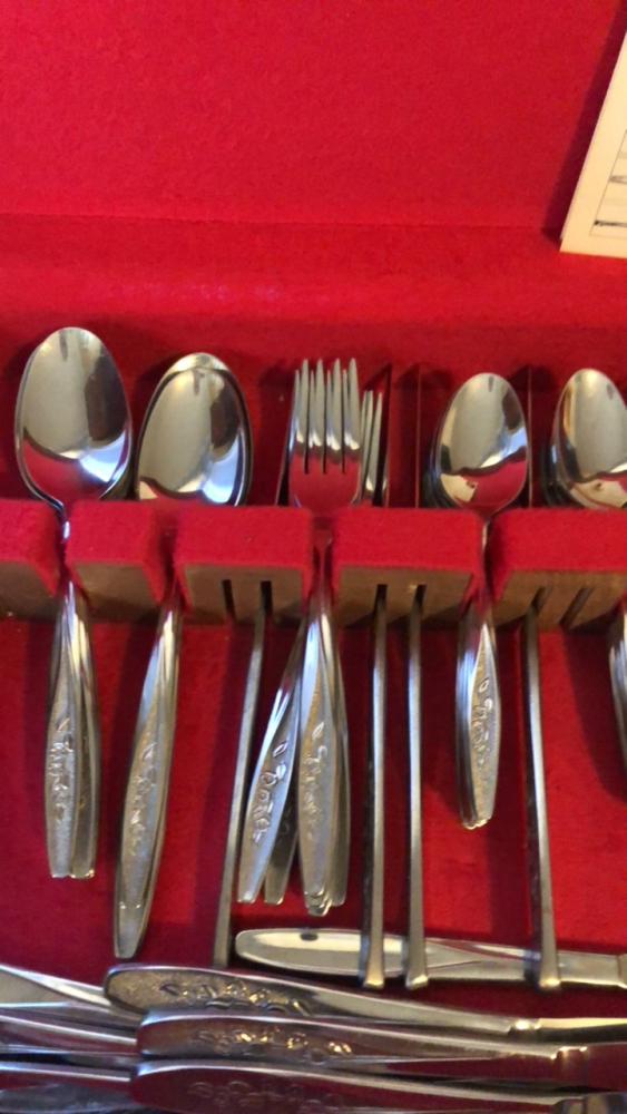Rose pattern, silverware