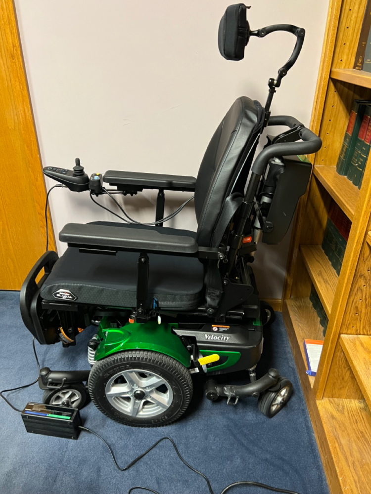 Velocity Power Wheel Chair.  Same as new, hardly used.