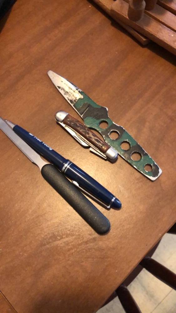 Vintage knives, and letter openers