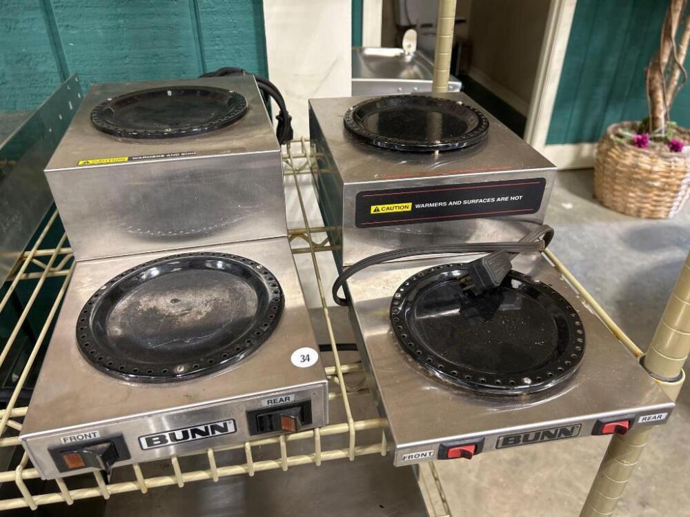2 Bunn Coffee Pot Warmers