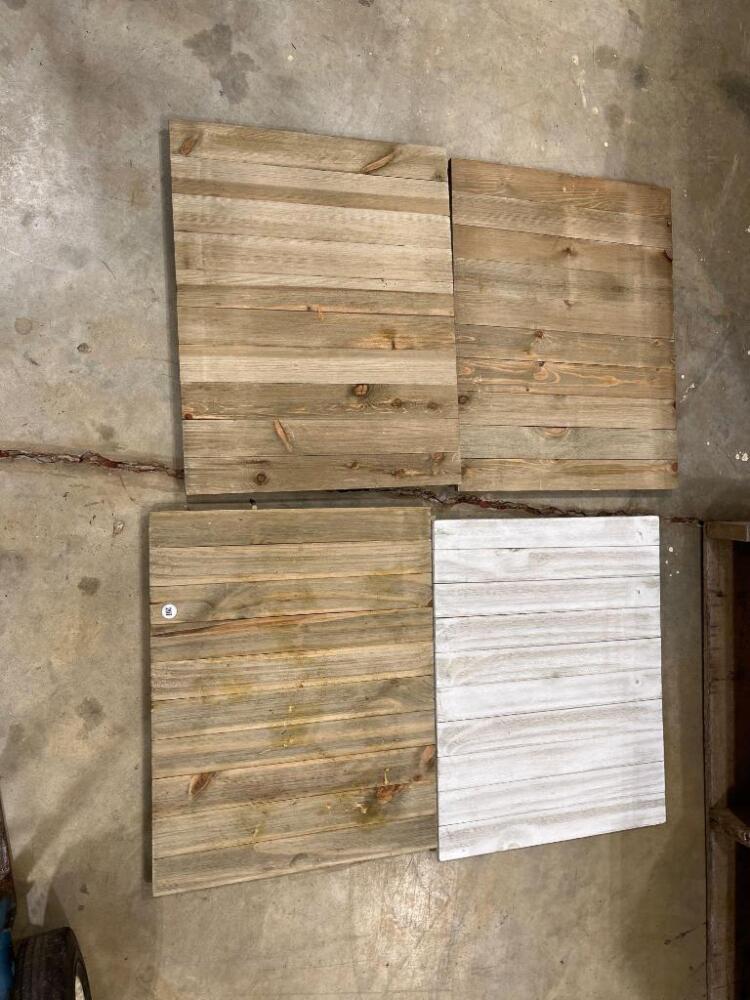 4 Wood Serving Boards