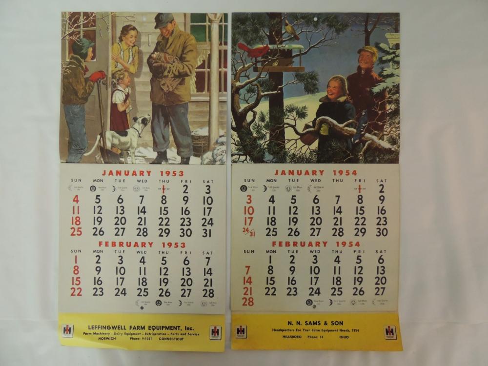 (2)International Harvester calendars Aumann Auctions, Inc.