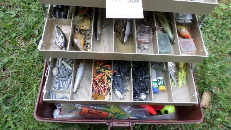 Tackle box with contents