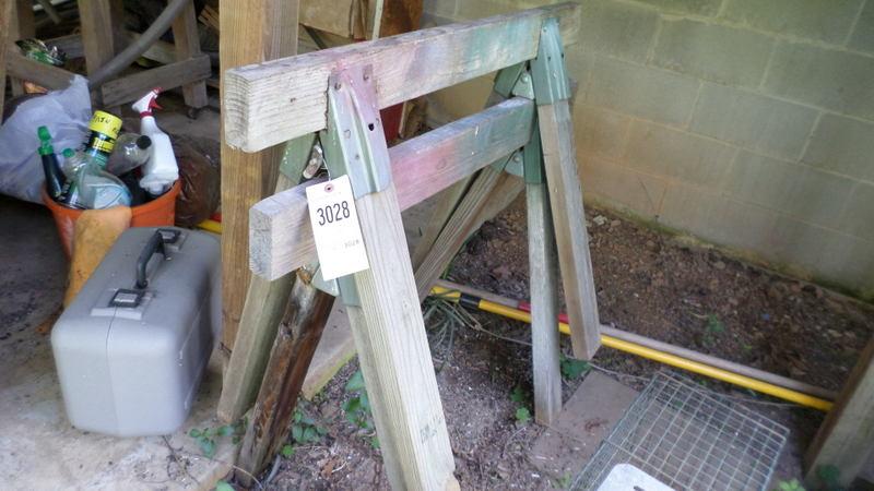 Wooden Sawhorses