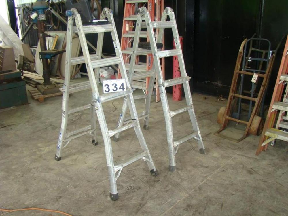 Two WERNER Telescoping Multi-Ladder, Model MT-13 with Dynamic Hinges