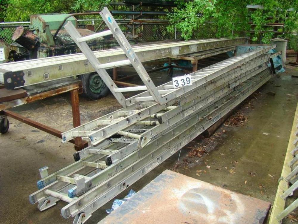Box Lot: Aluminum Extension Ladder Parts