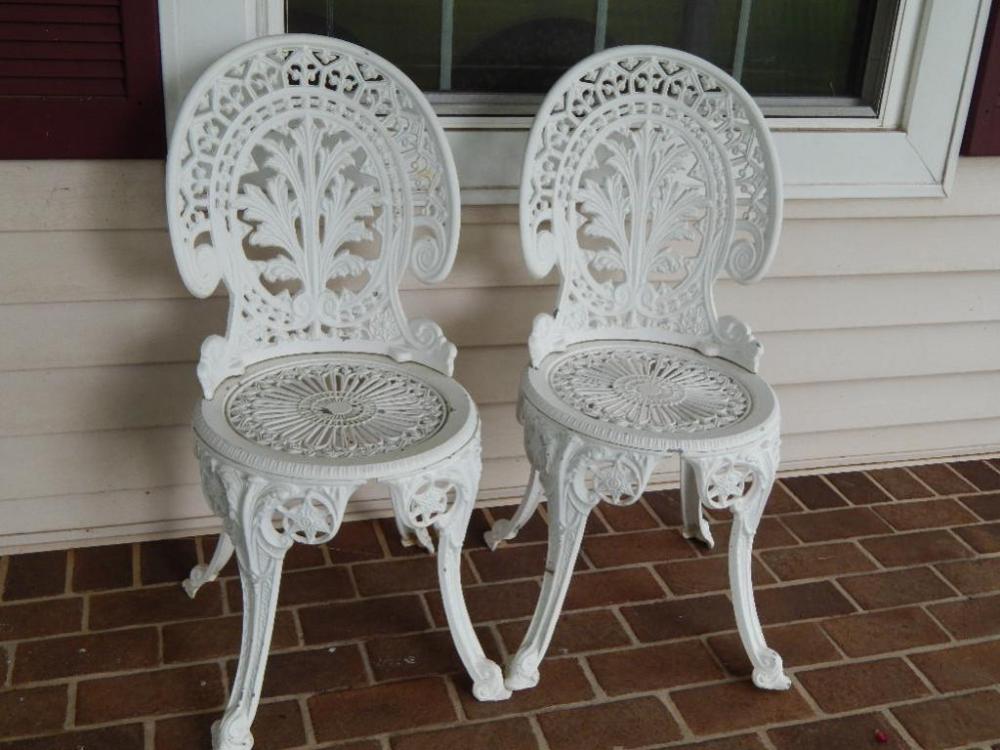 (2) Wrought Iron Chairs