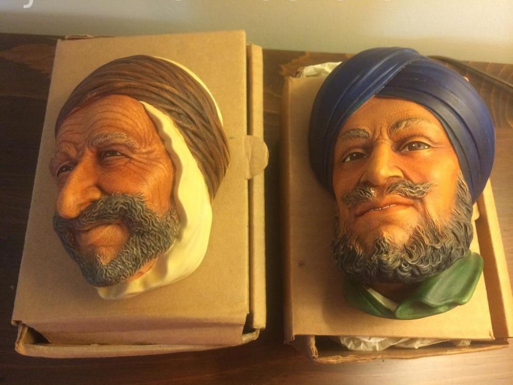 2 Bosson head wall ornamentals