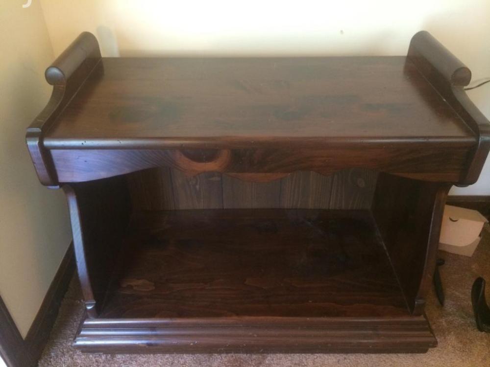 Two-tier wooden server