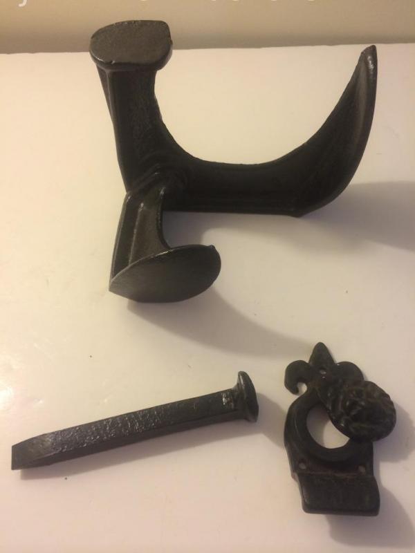 Assorted iron items