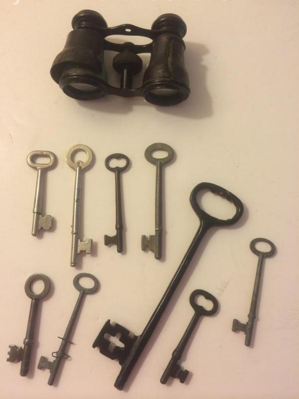 Skeleton keys and old binoculars