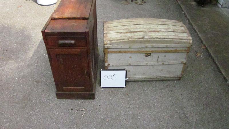 Chest & Wooden Storage Cabinet