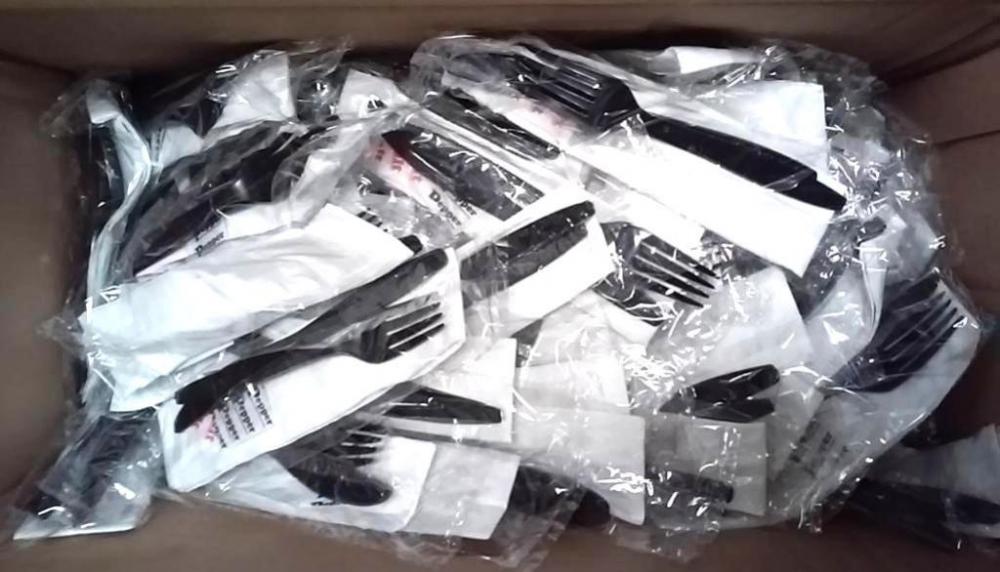 Drink Holders, Plastic Lids, Coffee Filters, Wrapped Plastic Utensil Sets