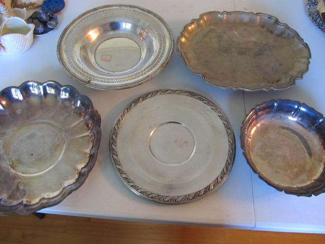 lot of silver plate items
