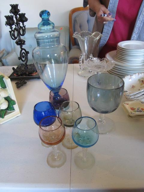 Colored glass lot