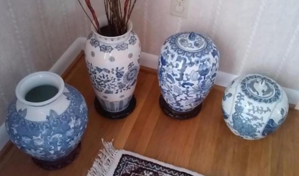 Set of 4 Decorative Vases