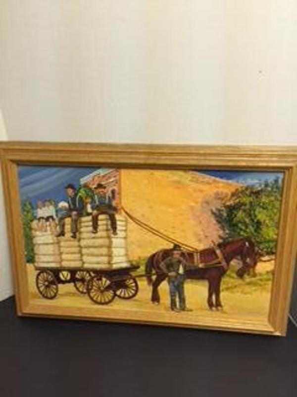 Framed painting by T or J Binggeli '83