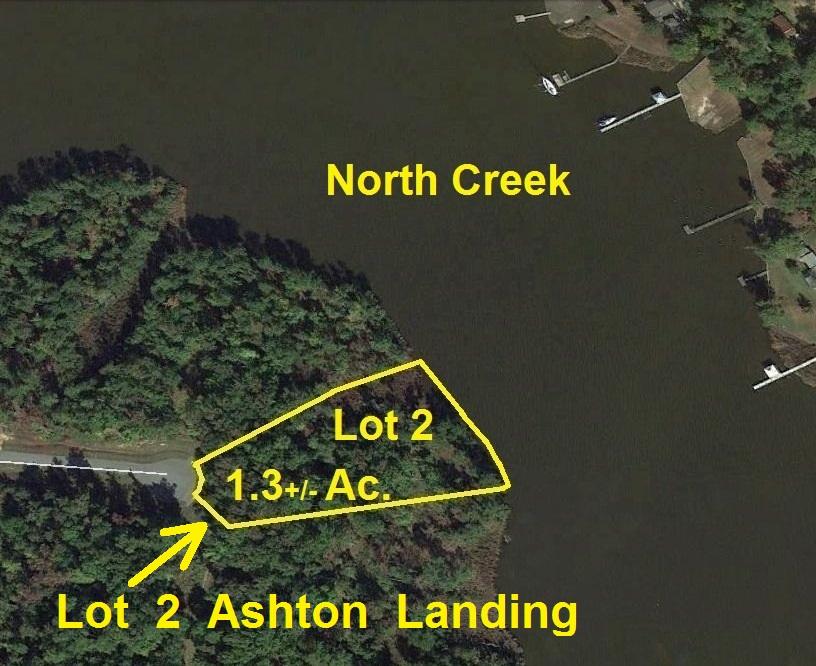 Lot # 2 of Ashton Landing, Ashton Drive, Bath, NC - 1.3 +/- Spectacular Waterfront Home Site on North Creek - with 3 BR Septic Permit