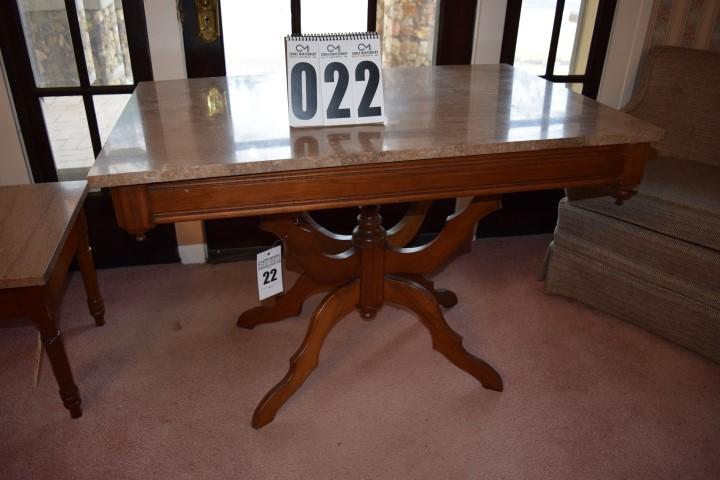 Vintage table w/marble top