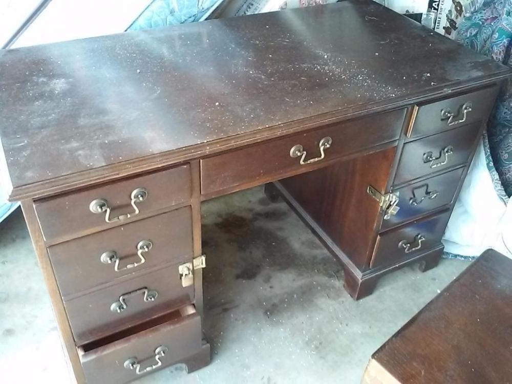 Wooden Desk and Chair
