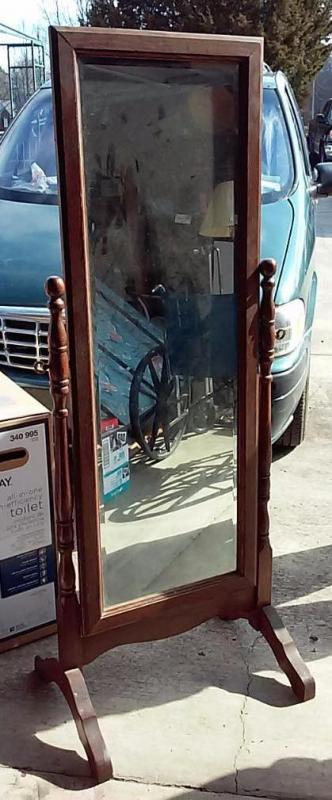 Full Length Mirror, Wooden Frame