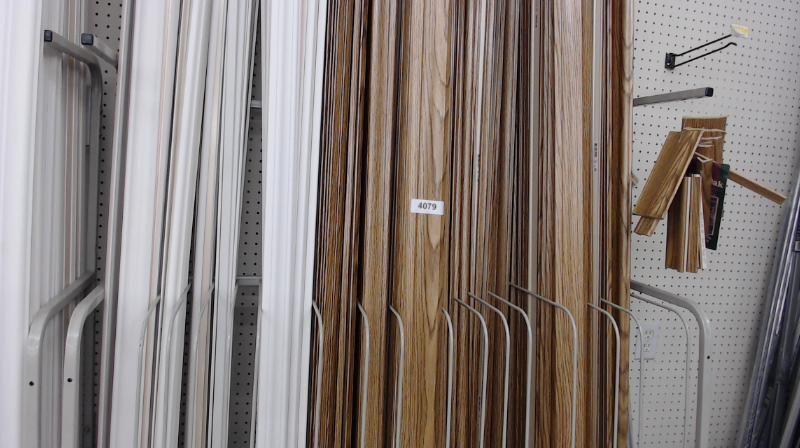 Rack of prefinished Trim