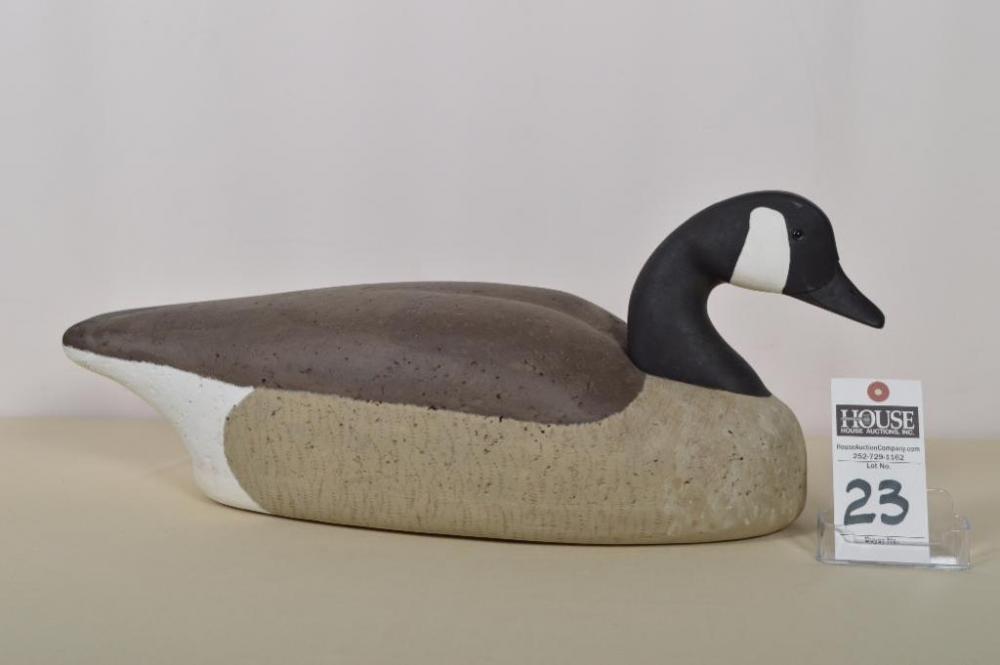 Wonderful cork Canada Goose made by Lambert Morris, Jr., Atlantic, NC.