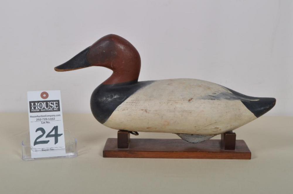 Terrific Canvasback Drake made by Madison Mitchell, Havre de Grace, Maryland.