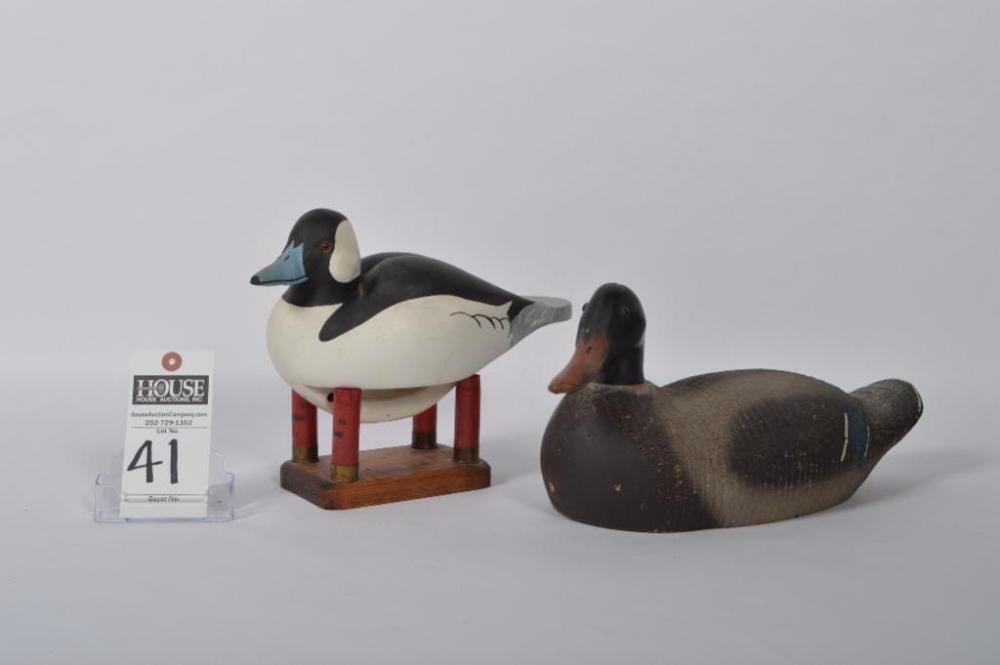 Great Drake Mallard made by Animal Trap Co., plus a nice Drake Bufflehead, signed and dated 1992.