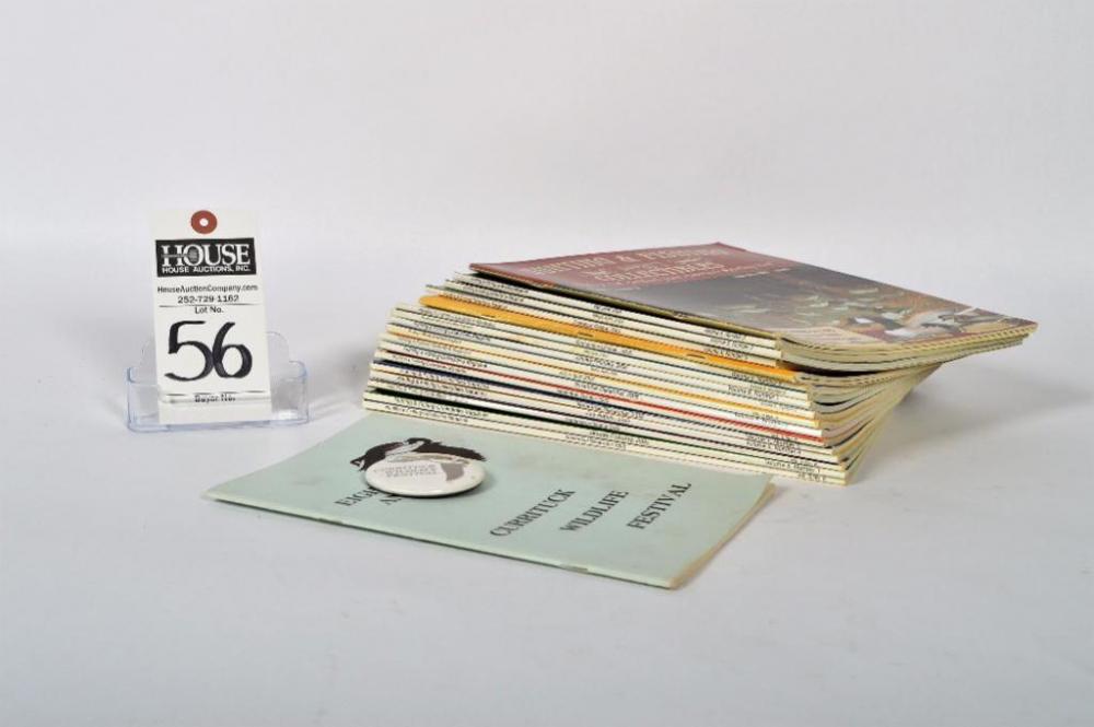 Nice collection of Hunting & Fishing Collectibles Magazines and assorted waterfowl memorabilia.